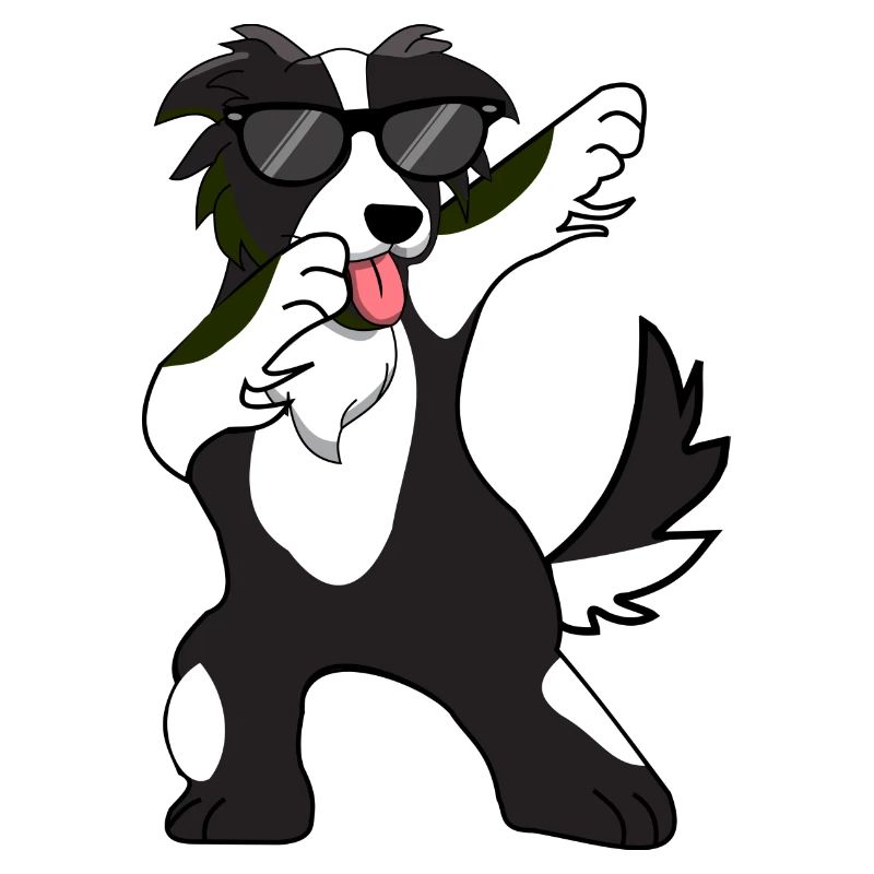 Cadeau de danse Dabbing Dab Border Collie