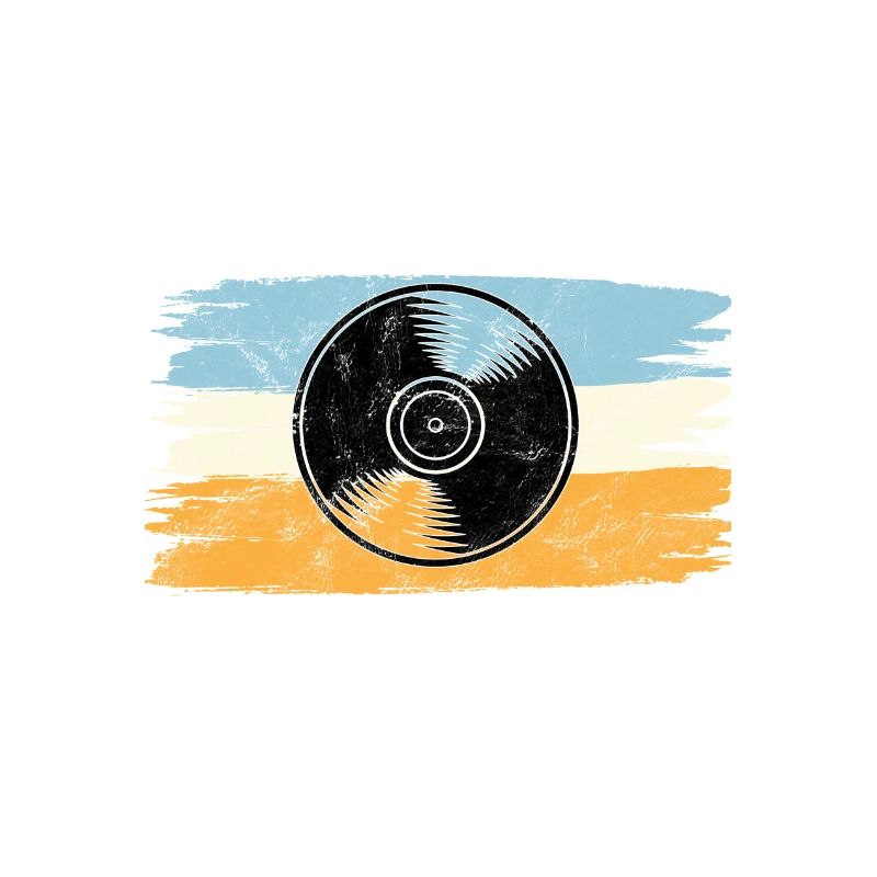 Conception de disque vintage / idée cadeau sympa