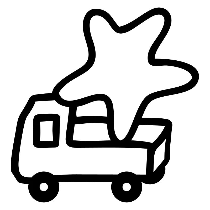 Pickup mit Stern