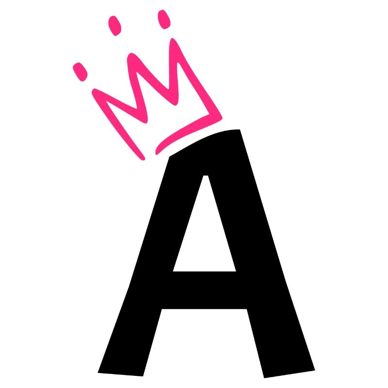 Buchstabe A mit Krone