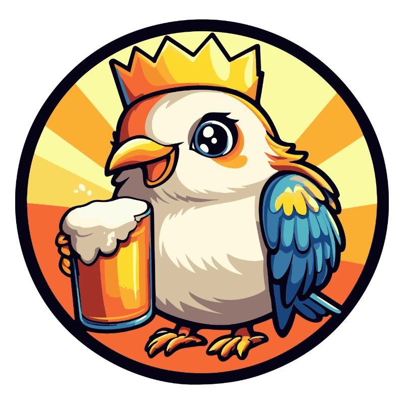 Taube Vogel Bier Comic