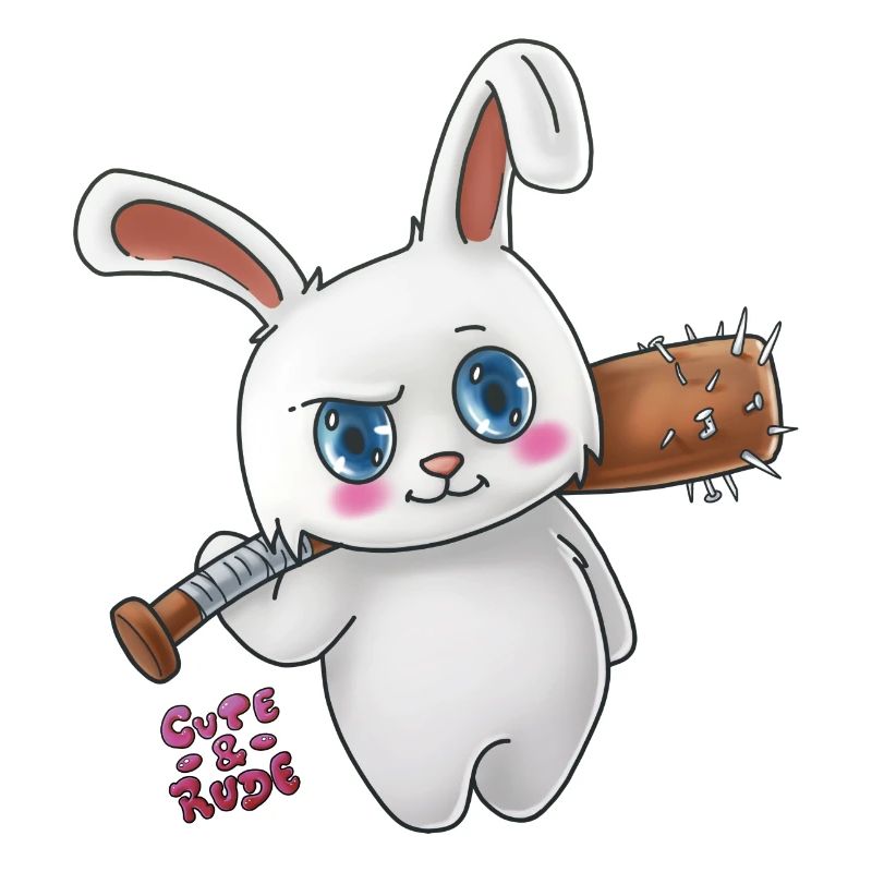 Bunny menace - mignon et grossier