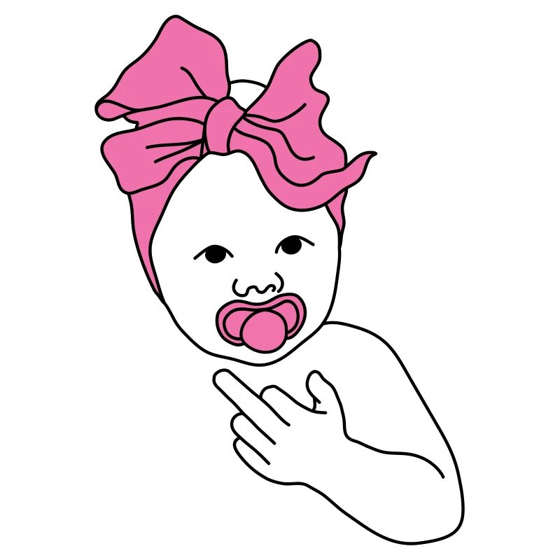 Majeur de bébé rose