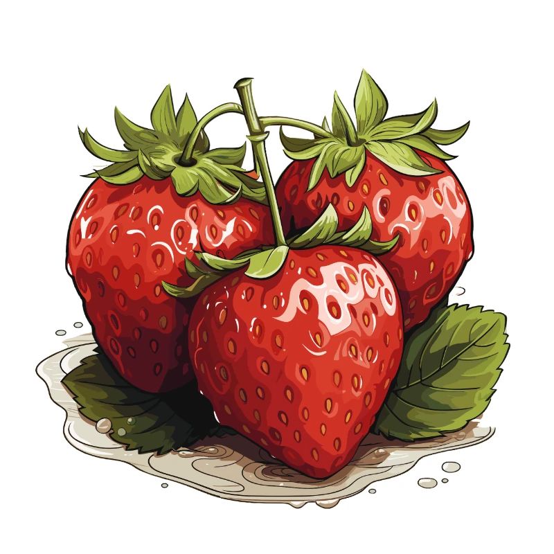 Erdbeere - Illustration
