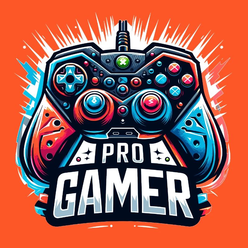 Pro Gamer - Controller Illustration