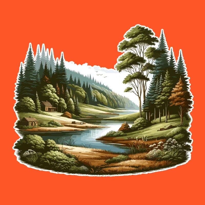 Landschaft - Illustration