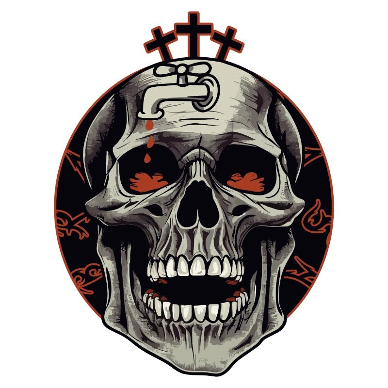 Brain Crash Skull