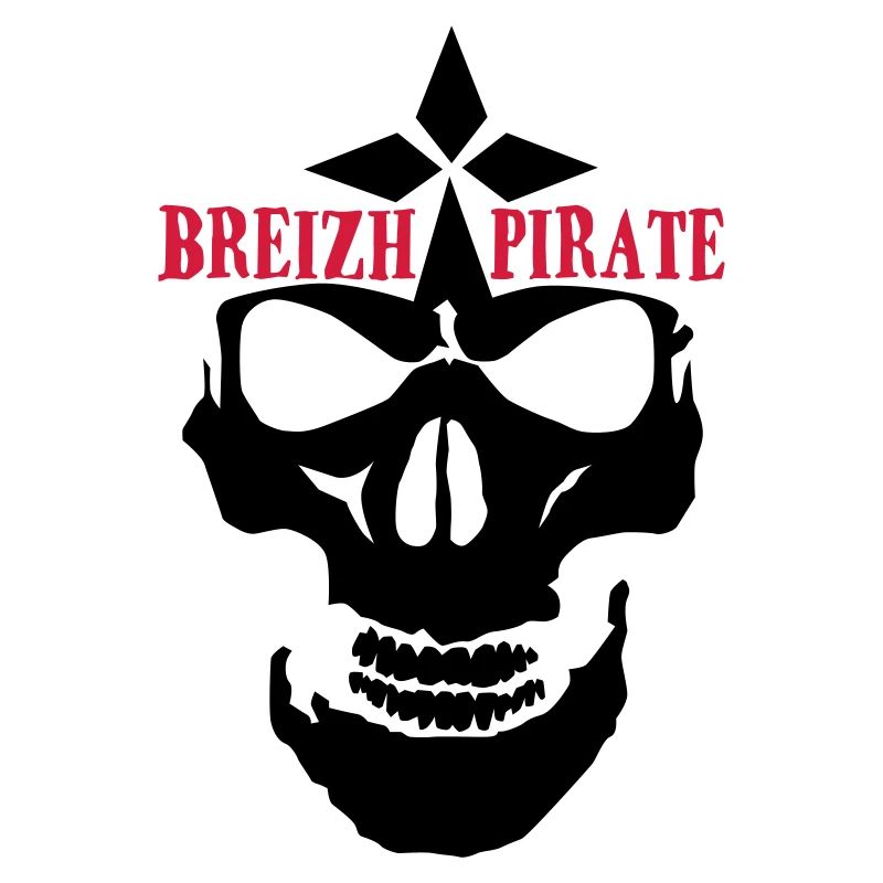 breizh pirate skull logo