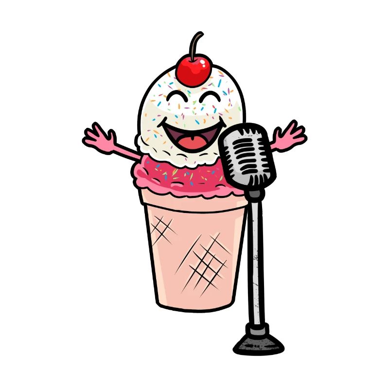 Ein kleiner super Star ein süßes Eis das Singt