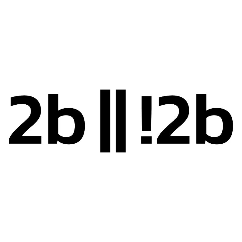 To be or not to be ? Funny Programmer Programer