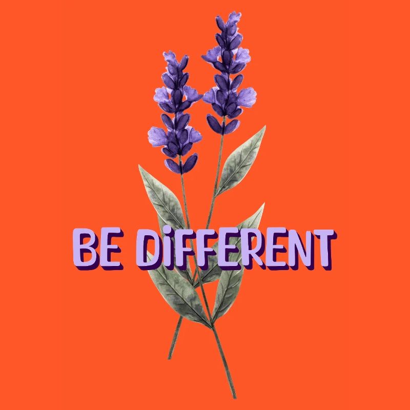 BE DIFFERENT – Lavendel Blumenliebe Affirmationen