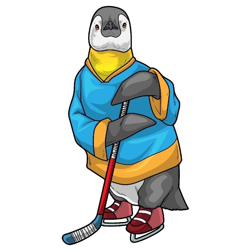 Pinguin Eishockey Eishockeyschläger