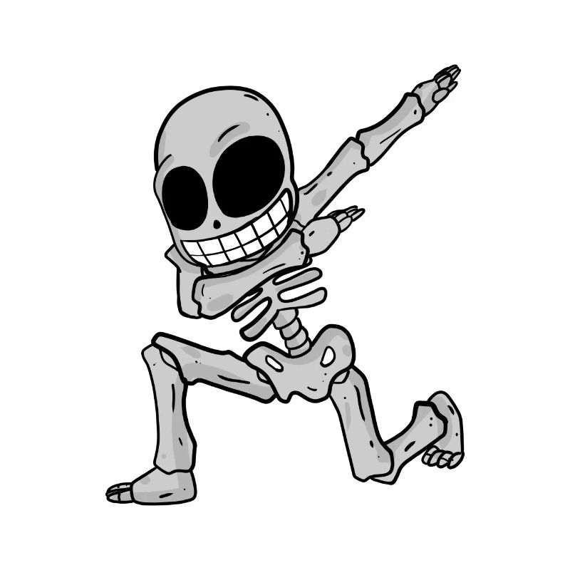 Skeleton dabbing
