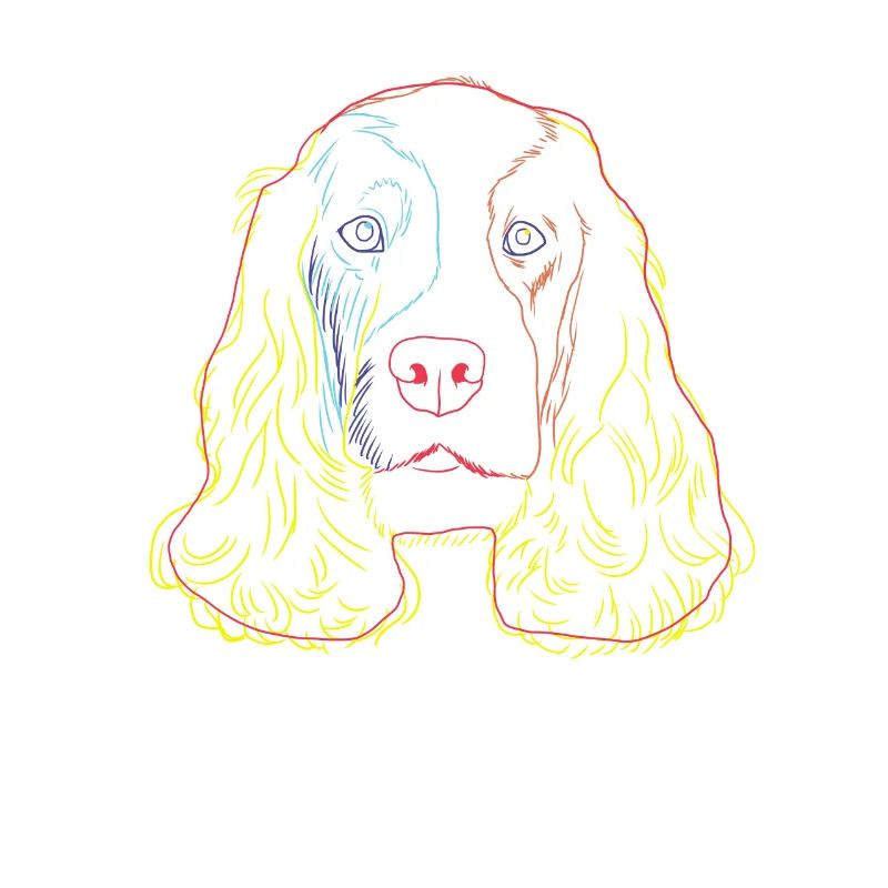 English Cocker Spaniel Dog strokes
