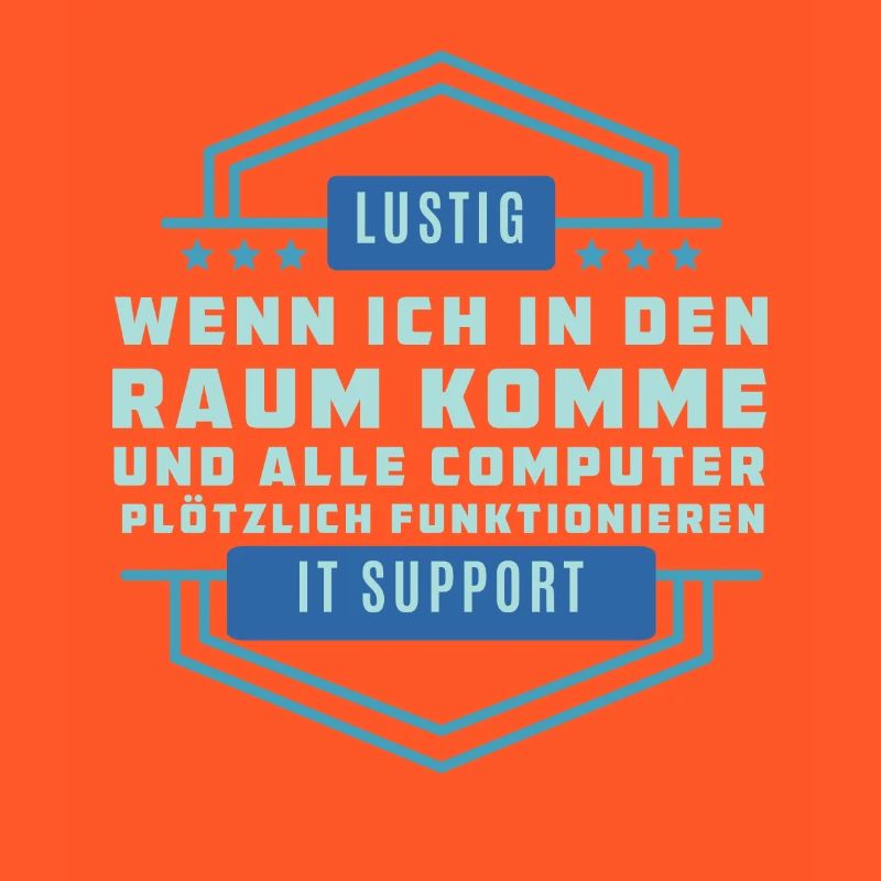 Lustigen Technologiespruch - Tech Support