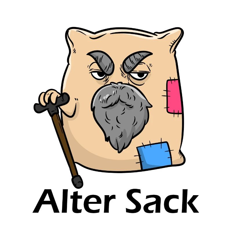 Old Sack Ironic Sarcasm Funny