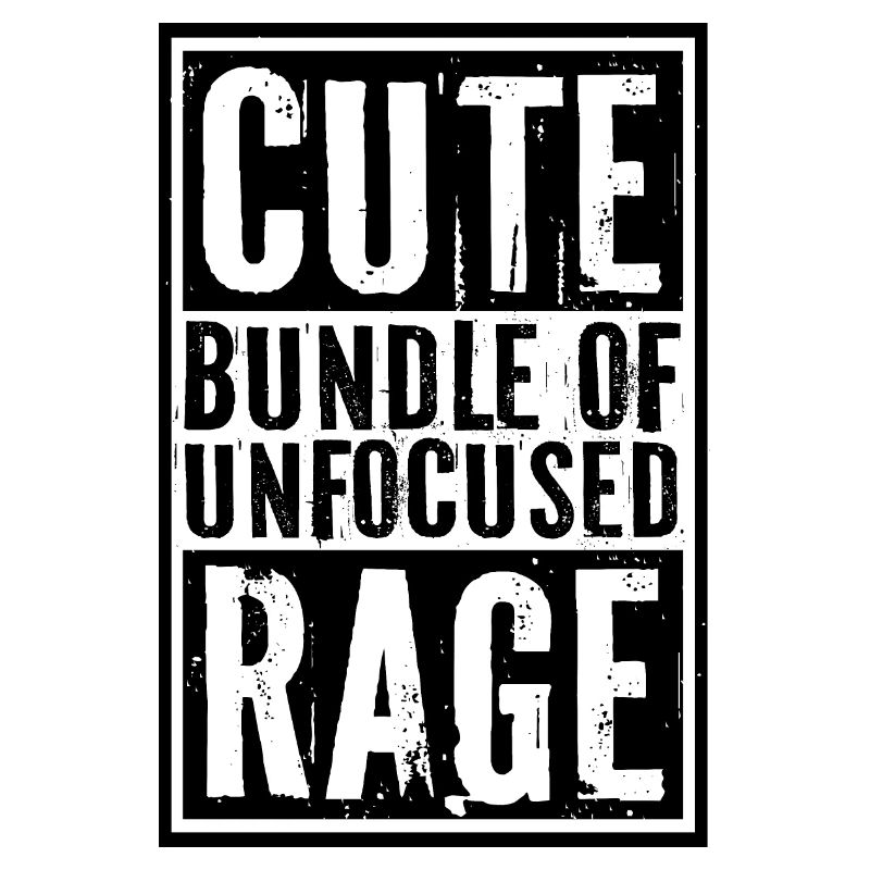Funny Cute Bundle Of Unfocused Rage Rainbow Goth