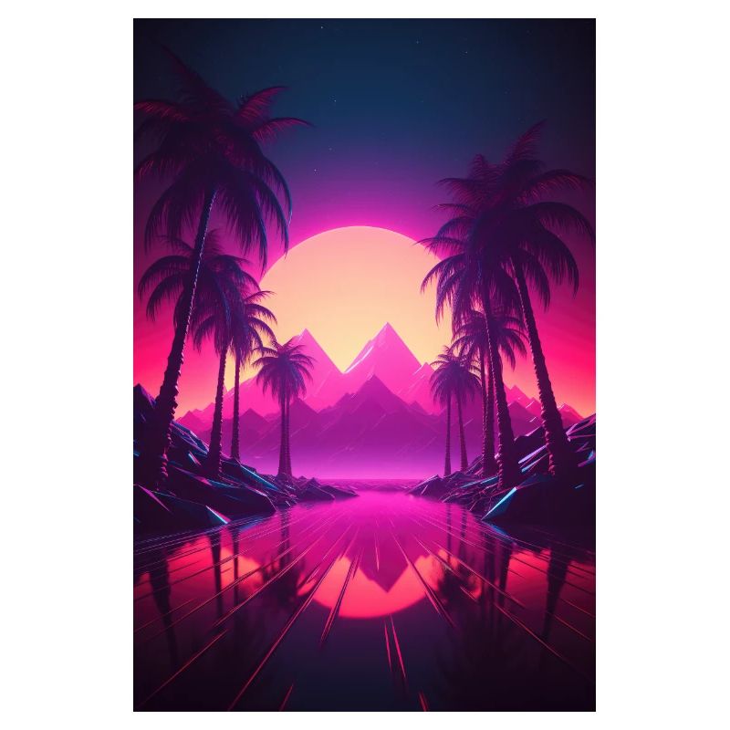 Beachside Beats: Synthwave-Vibes unter Palmen