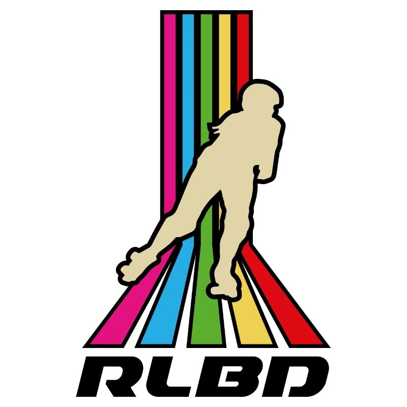 Rollerblade rainbow stripes