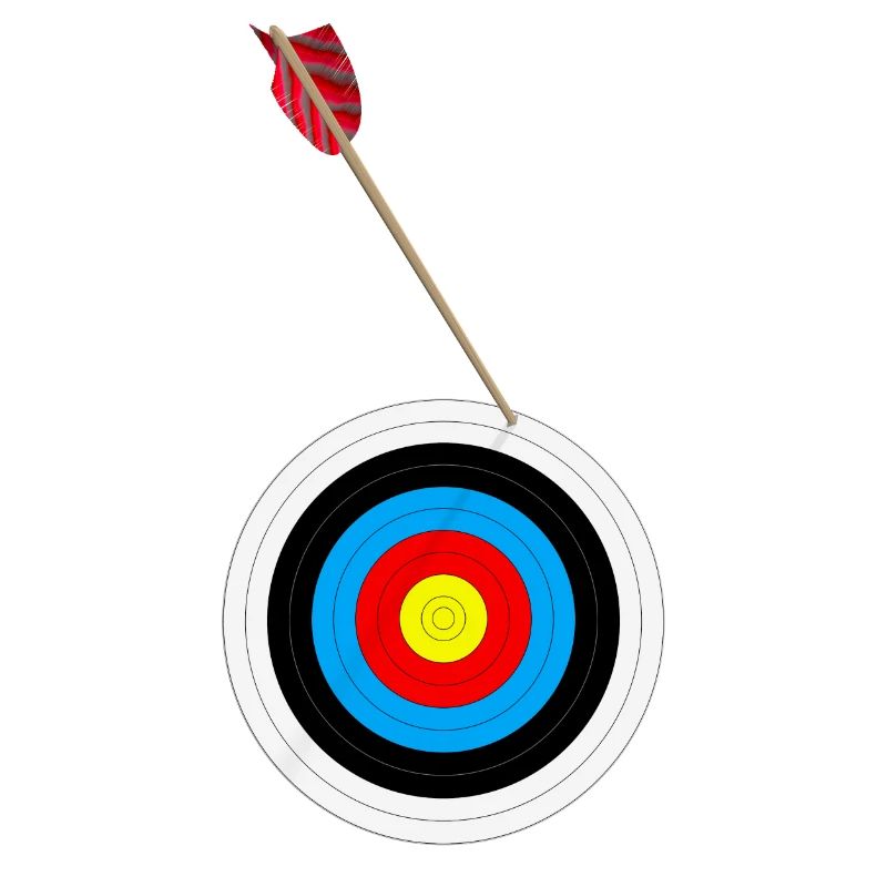 Arrow on target