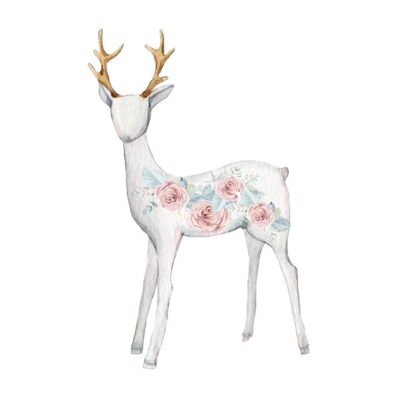 Cerf de fleurs