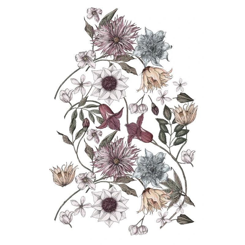 Fleurs et vrilles