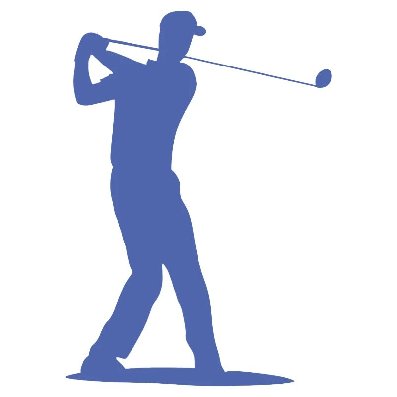 Golfer Silhouette - Tee Golf