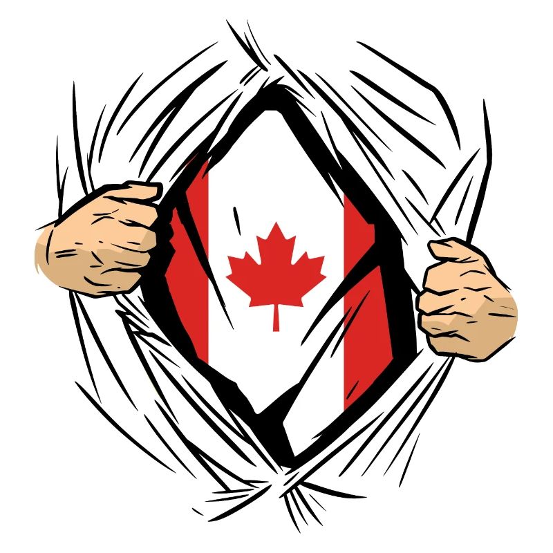 Drapeau du Canada Feuille d’érable Drapeau canadien Canada