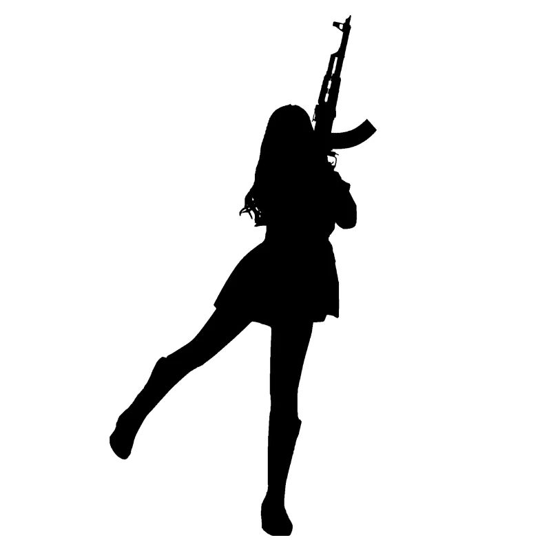 Bewaffnetes Mädchen