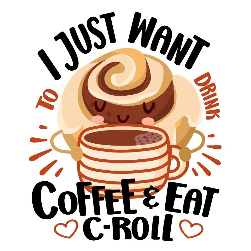Cake Baker I Just Want Coffee & C-Roll Cupcake