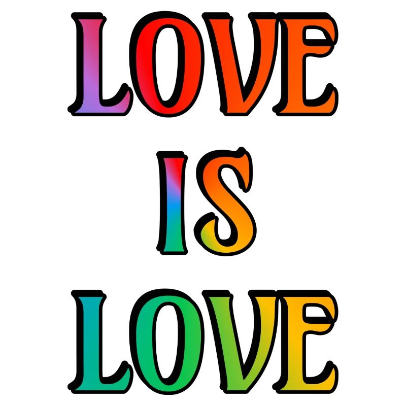 Regenbogen-Liebe ist Liebe