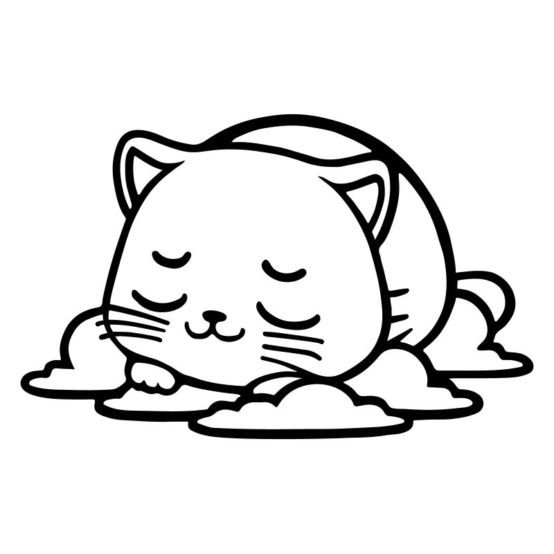 petit chat qui dort