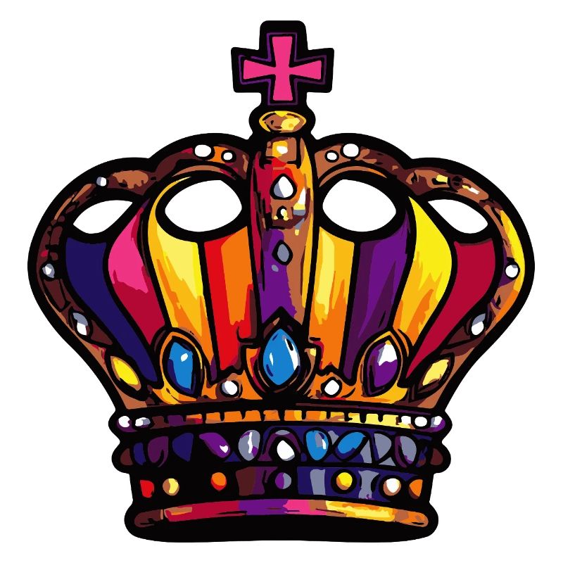 Couronne colorée
