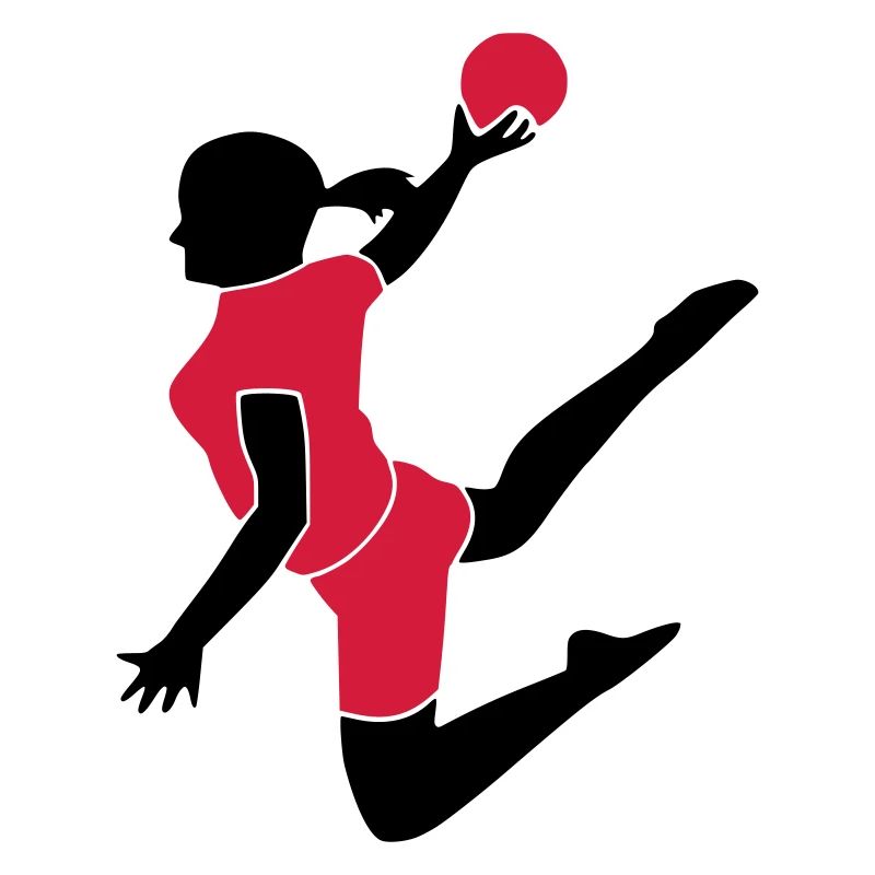 Handballerin 2farbig