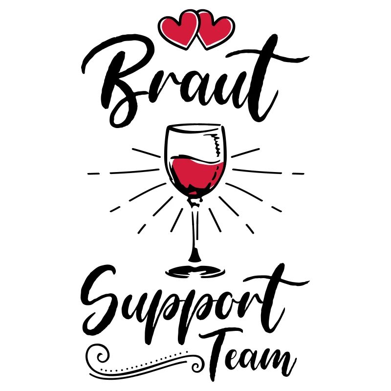 braut support team wein