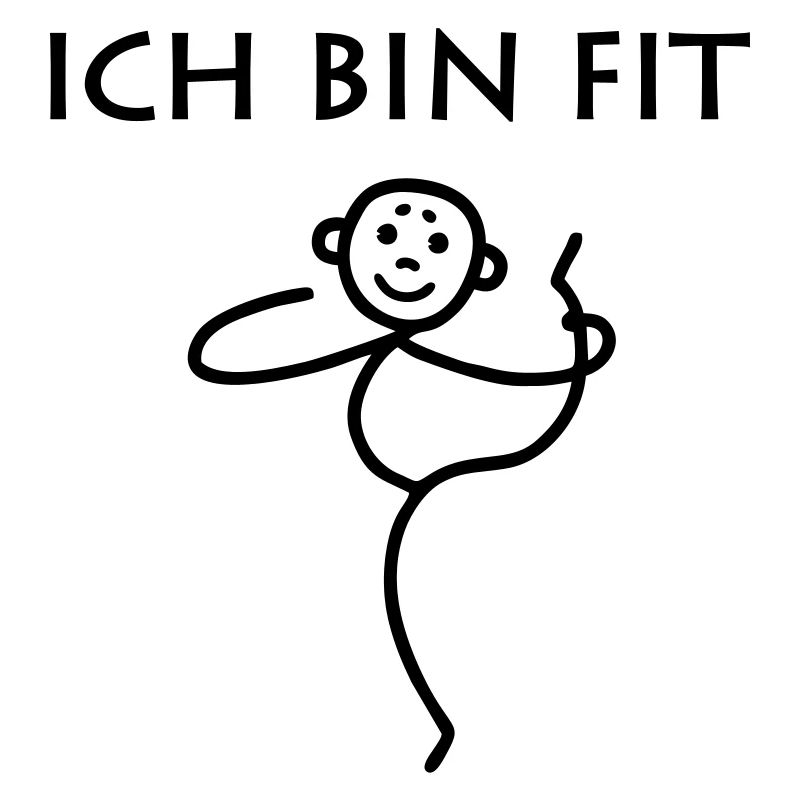 Strichmännchen - Ich bin fit