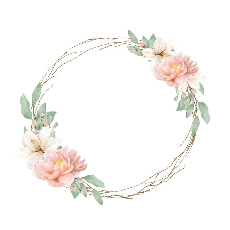 Couronne de fleurs Boho personnalisable
