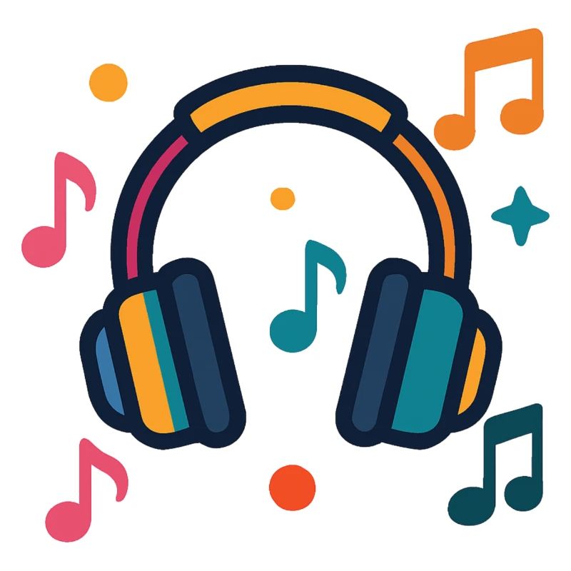 Casque et notes
