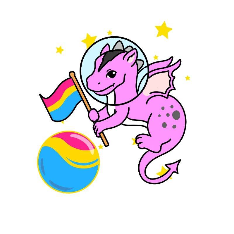 Drache Astronaut Pan Pride