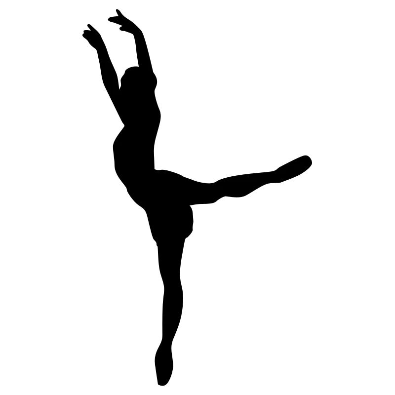 Vektor Balletttänzer Silhouette