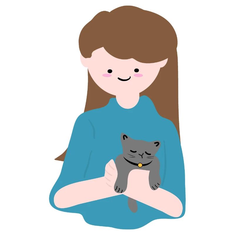 Cat sits in human palm3