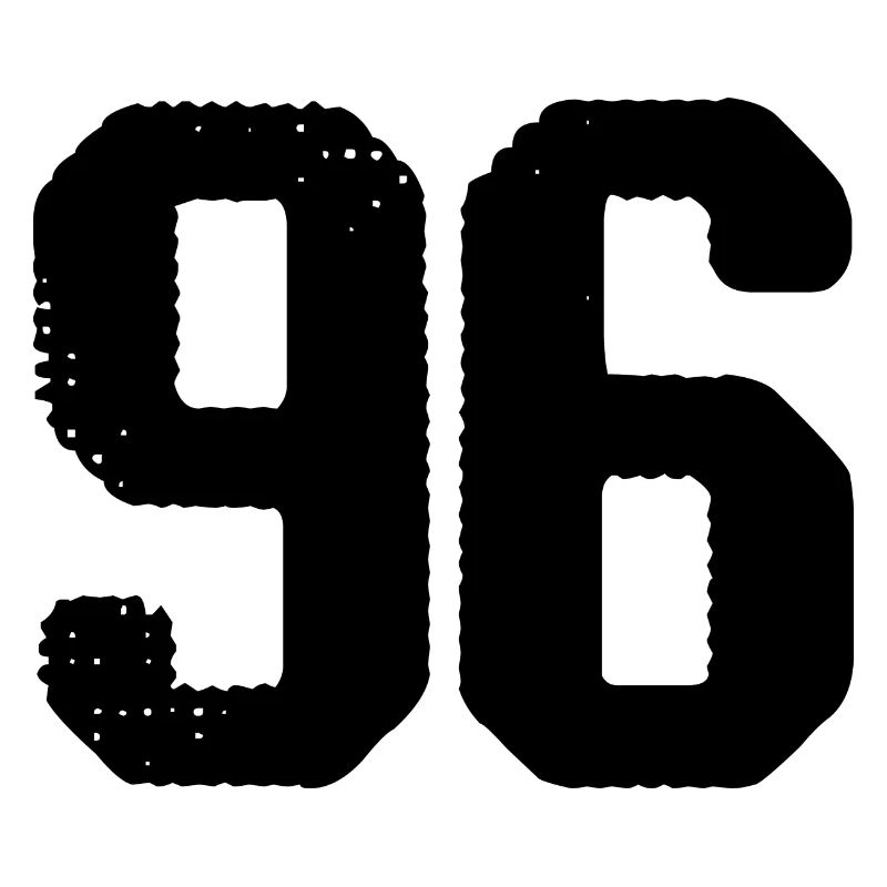 Maillot à 96 numéros