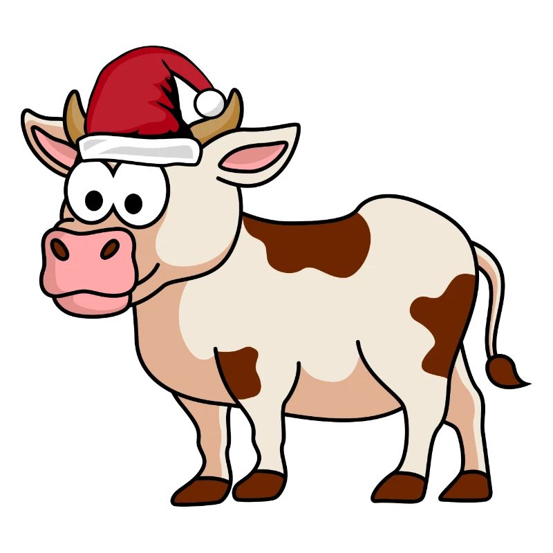 Kuh Comic Weihnachten