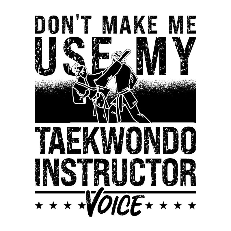 Ne me faites pas utiliser le sport de combat de combat de taekwondo