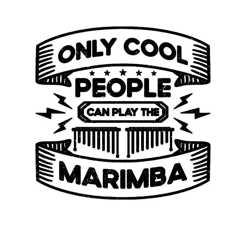 Only Cool People Marimba Percussion Marimba Player