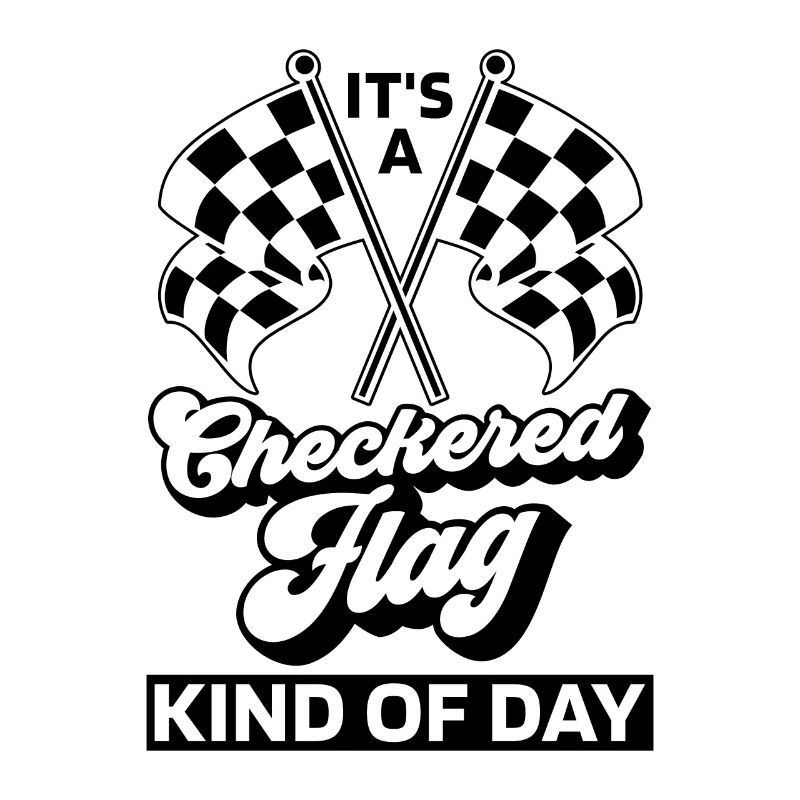 C’est une sorte de drapeau à damier de course de kart de piste
