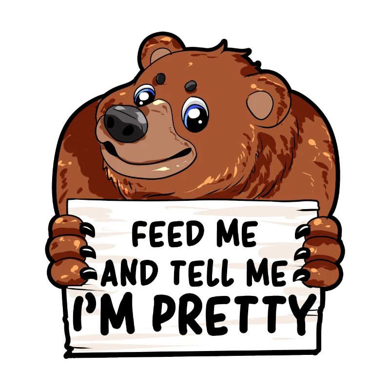 Fat Bear Bear Girlfriend Chubby Moppelig Gift