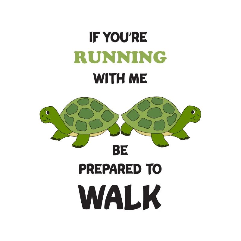 Running Funny Run Turtle Marathon Runner Gift