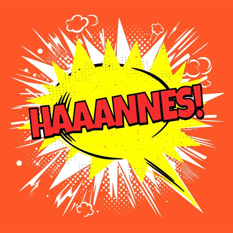 Hanne's name Funny speech bubble Haaannes!