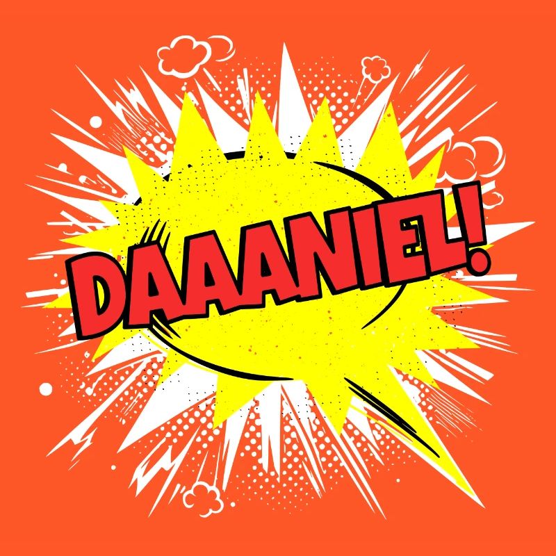 Le nom de Danie drôle de bulle de texte Daaaniel !